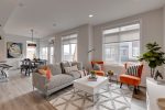 large and bright living spaces